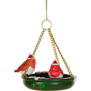 Ručně vyrobená vánoční ozdoba z polyresinu ø 7 cm Bird Bath – Sass & Belle obraz