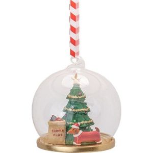 Ručně vyrobená vánoční koule z polyresinu ø 7 cm Santa Paws – Sass & Belle obraz