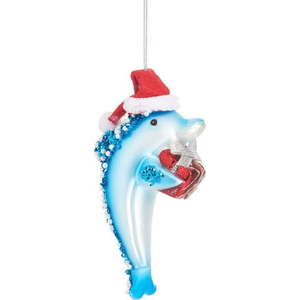 Skleněná ručně vyrobená vánoční ozdoba 12, 5 cm Dolphin – Sass & Belle obraz