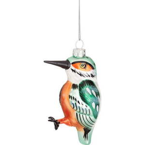 Skleněná ručně vyrobená vánoční ozdoba 10, 5 cm Kingfisher – Sass & Belle obraz