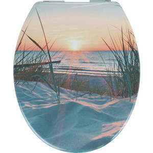 Záchodové prkénko s automatickým zavíráním 37, 5 x 45 cm Sunset – Allstar obraz