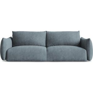 Modrá žinylková rozkládací pohovka 230 cm Leila – Makamii obraz