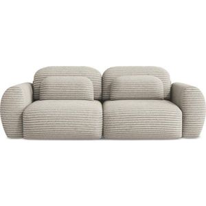 Světle hnědá manšestrová rozkládací/s úložným prostorem pohovka 266 cm Kini – Makamii obraz