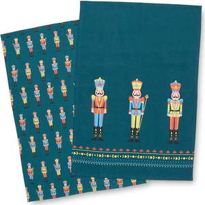 Bavlněné utěrky v sadě 4 ks s vánočním motivem 50x70 cm Nutcracker – Catherine Lansfield obraz
