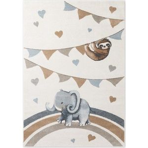 Krémový dětský koberec 120x170 cm Walk like an Elephant Rainbow Party – Villeroy&Boch obraz