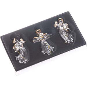 Skleněné vánoční ozdoby v sadě 3 ks 10, 5 cm Angel – Dakls obraz