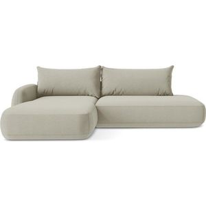 Béžová rozkládací rohová pohovka (levý roh/s lenoškou) Hale – Makamii obraz