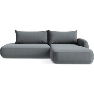 Šedomodrá rozkládací rohová pohovka (pravý roh/s lenoškou) Hale – Makamii obraz