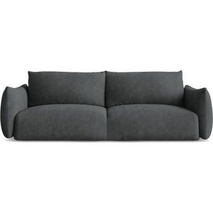 Tmavě šedá žinylková rozkládací pohovka 230 cm Leila – Makamii obraz