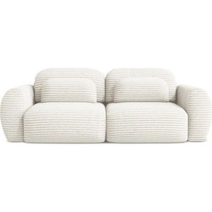 Béžová manšestrová rozkládací/s úložným prostorem pohovka 266 cm Kini – Makamii obraz