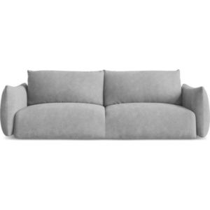 Světle šedá žinylková rozkládací pohovka 230 cm Leila – Makamii obraz