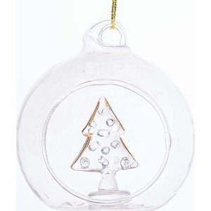 Skleněná vánoční koule ø 6 cm Tree – Dakls obraz