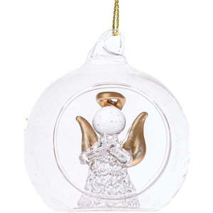 Skleněná vánoční koule ø 6 cm Angel – Dakls obraz