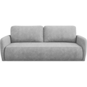 Světle šedá žinylková rozkládací/s úložným prostorem pohovka 218 cm Lilo – Makamii obraz