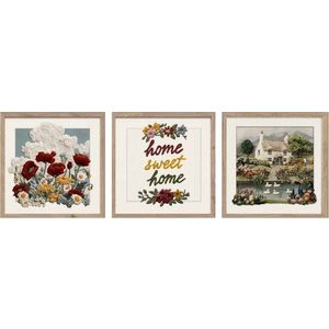 Obrazy v sadě 3 ks 30x30 cm Sweet Home – Styler obraz