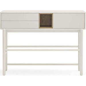 Krémový konzolový stolek 35x120 cm Corvo – Teulat obraz