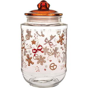 Skleněná dóza na sušenky Gingerbread – Dakls obraz