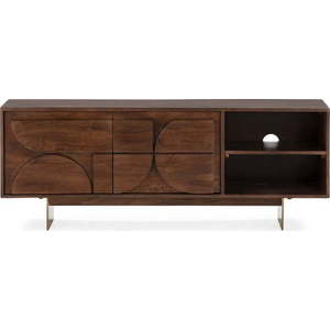 Hnědý TV stolek z mangového dřeva 145x55x40 cm Trisha – MOME obraz