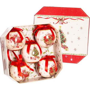 Papírové vánoční koule v sadě 5 ks ø 7, 5 cm Retro Memory – Casa Selección obraz