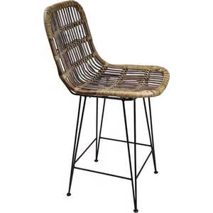 Hnědá ratanová barová židle 106 cm – Ego Dekor obraz