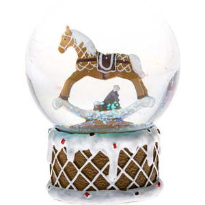 Polyresinové sněžítko (výška 10 cm) Snowy Horse – Dakls obraz