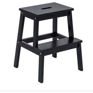 Černá stolička z kaučukového dřeva Corg - Bonami Essentials obraz