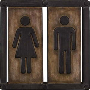 Kovová cedule 21, 5x21, 5 cm Toilette – Antic Line obraz