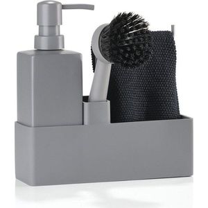 Šedý keramický stojan na mycí prostředky Singles – Zone obraz