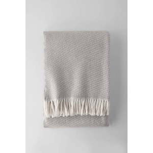 Světle šedý pléd s podílem bavlny Euromant Ruby, 140 x 180 cm obraz