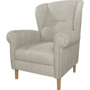 Béžové křeslo ušák Swan – Ropez obraz