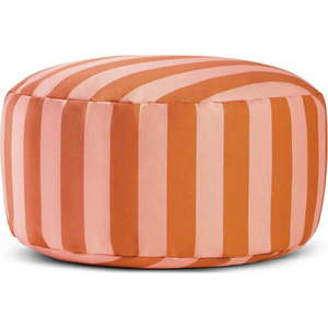 Růžovo-hnědý taburet Stripes – Really Nice Things obraz