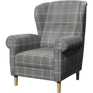 Šedé křeslo ušák Swan – Ropez obraz