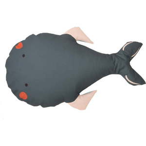 Šedý dětský sedací vak Whale – The Wild Hug obraz