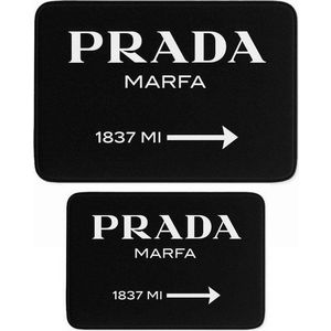 Černé sametové koupelnové předložky v sadě 2 ks 60x100 cm Prada – Mila Home obraz
