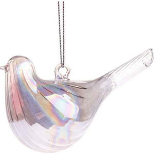 Skleněná vánoční ozdoba 6 cm Bird – Dakls obraz