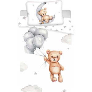 Bavlněné dětské povlečení do postýlky 100x135 cm Teddy Bear – Jerry Fabrics obraz