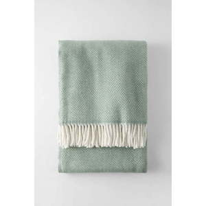 Světle zelený pléd s podílem bavlny Euromant Skyline, 140 x 180 cm obraz