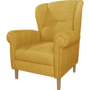 Žluté křeslo ušák Swan – Ropez obraz