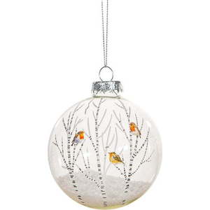 Skleněná ručně vyrobená vánoční koule ø 8 cm Robins – Sass & Belle obraz
