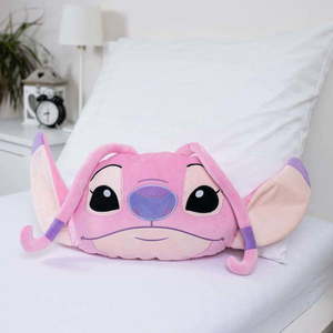 Fleecový dětský polštářek 41x32 cm Lilo and Stitch "Angel Pink" – Jerry Fabrics obraz