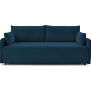 Tmavě modrá manšestrová rozkládací pohovka 211 cm Marcel – Bobochic Paris obraz