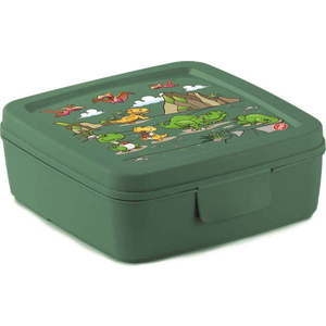 Zelený dětský svačinový box Dinosaur – Snips obraz