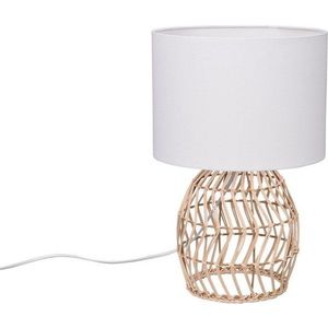 Stolní lampa v bílo-přírodní barvě (výška 38 cm) Rike – Trio obraz