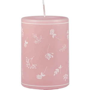 Růžová svíčka Unipar Fleur, doba hoření 30 h obraz