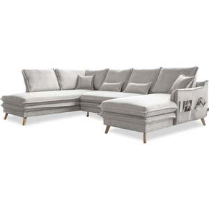 Béžová rozkládací rohová pohovka (levý roh/do "U") Charming Charlie – Miuform obraz