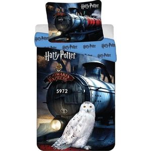 Bavlněné dětské povlečení na jednolůžko 140x200 cm Harry Potter "Hogwarts Express" – Jerry Fabrics obraz