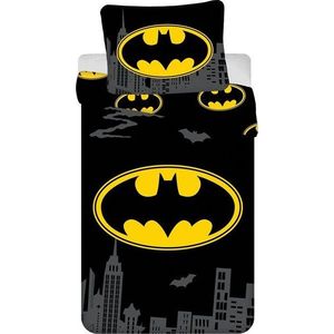 Bavlněné dětské povlečení na jednolůžko 140x200 cm Batman "The Emblem" – Jerry Fabrics obraz