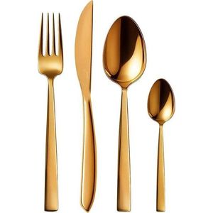 Nerezový příbor 24 ks ve zlaté barvě Gold – Orion obraz