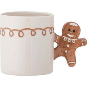 Krémový hrnek s vánočním motivem z kameniny 350 ml Ginnie – Bloomingville obraz