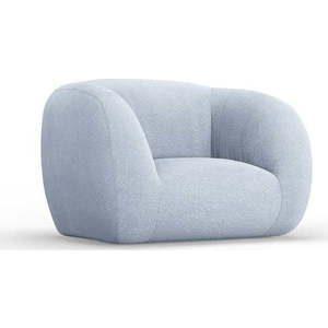 Světle modré křeslo z textilie bouclé Essen – Cosmopolitan Design obraz